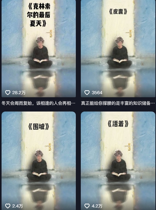 AI制作爆款书单，抖音42粉丝博主书单号制作拆解，单条视频28W赞-第一资源库