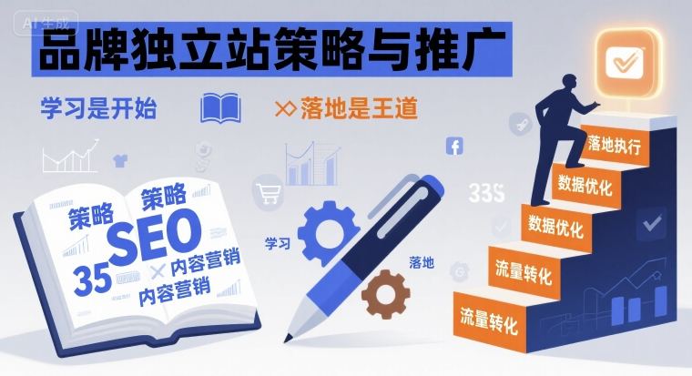 品牌独立站策略与推广，学习是开始，落地是王道-第一资源库